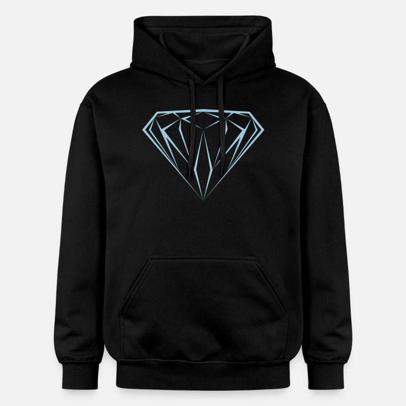 Diamant diamond diamante dollard διαμάντι - Sweat à capuche Softstyle® Gildan Unisexe - noir