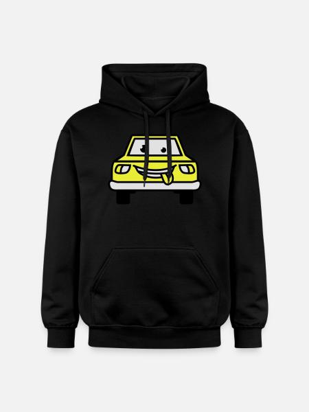 Cartoon Car - Gildan Unisex Softstyle® Midweight Hoodie - Schwarz