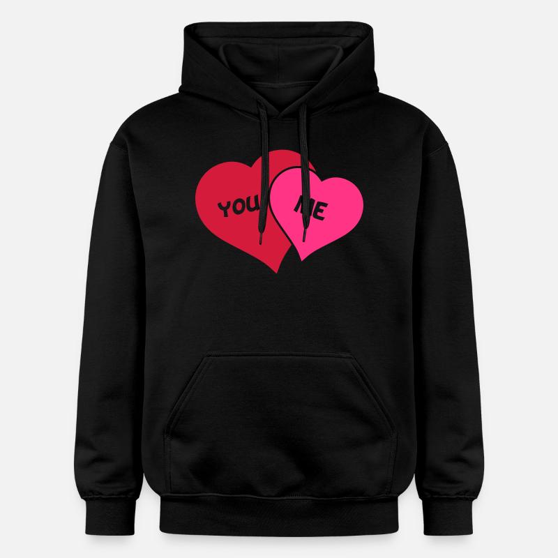 you_and_me_2 - Sweat à capuche Softstyle® Gildan Unisexe - noir
