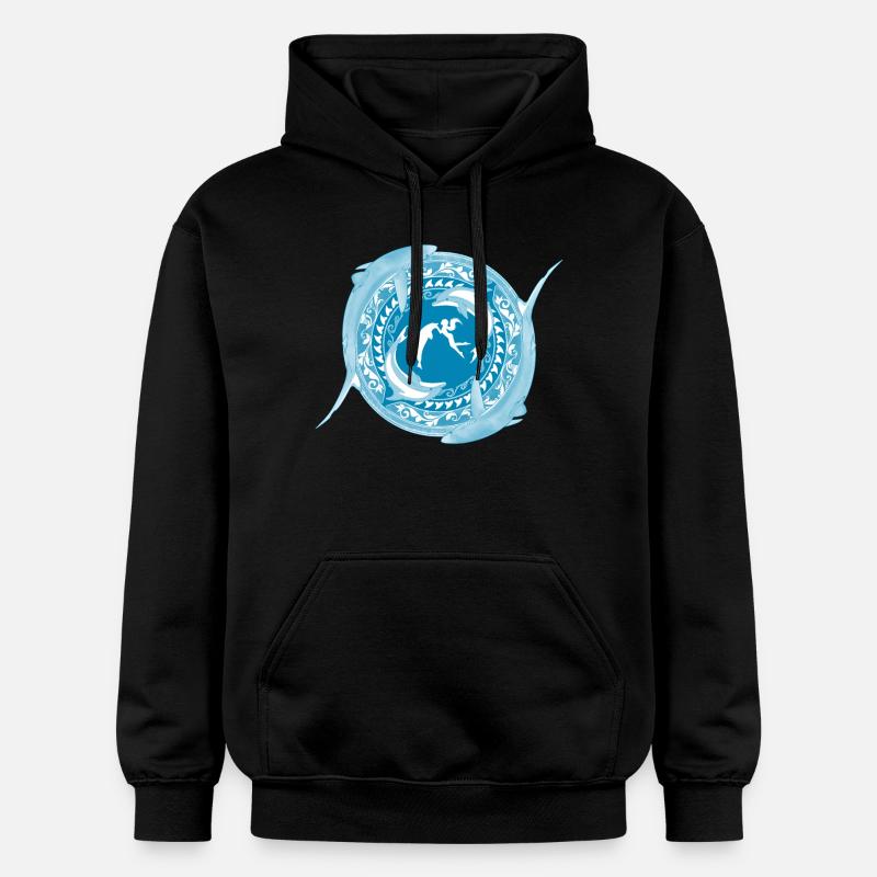 Tochter von Poseidon - Gildan Unisex Softstyle® Midweight Hoodie - Schwarz