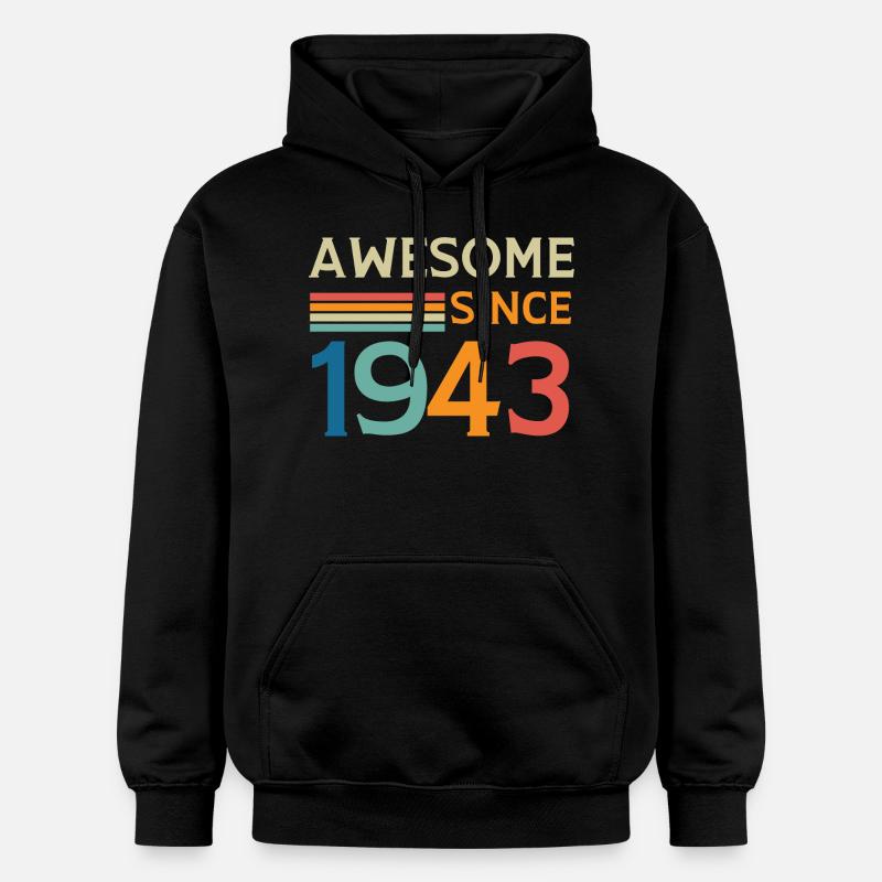 Awesome since 1943 - Sweat à capuche Softstyle® Gildan Unisexe - noir