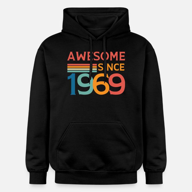 Awesome since 1969 - Sweat à capuche Softstyle® Gildan Unisexe - noir