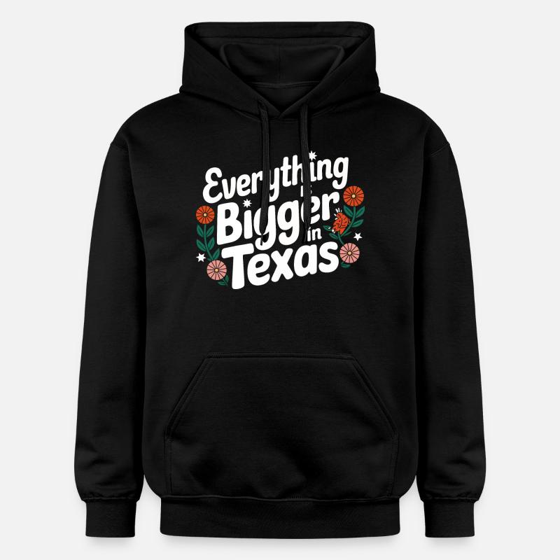 État du Texas Texans Texas - Sweat à capuche Softstyle® Gildan Unisexe - noir