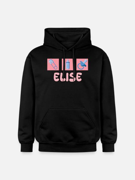 Elise - Gildan Unisex Softstyle® Midweight Hoodie - black