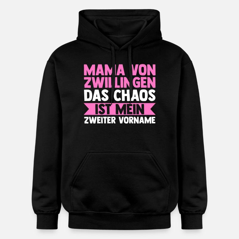 Maman de jumeaux - Sweat à capuche Softstyle® Gildan Unisexe - noir