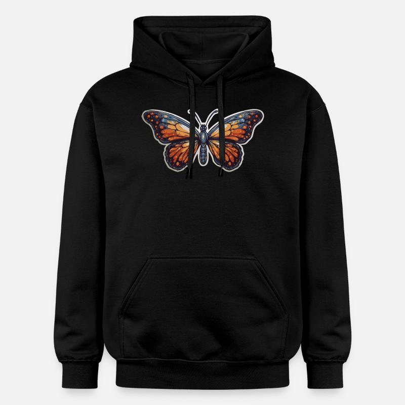 Papillon - Sweat à capuche Softstyle® Gildan Unisexe - noir
