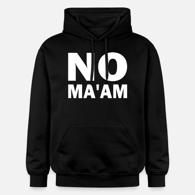 no ma'am - Sweat à capuche Softstyle® Gildan Unisexe - noir