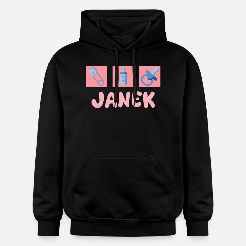 Cadeau pour Janek - Sweat à capuche Softstyle® Gildan Unisexe - noir