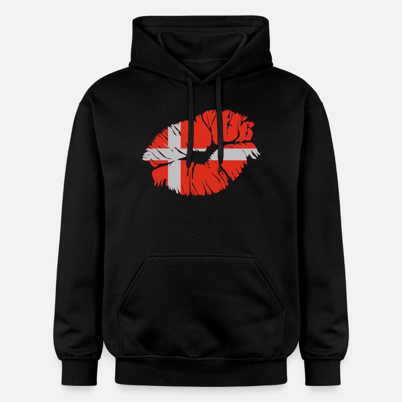bisou danois - Sweat à capuche Softstyle® Gildan Unisexe - noir