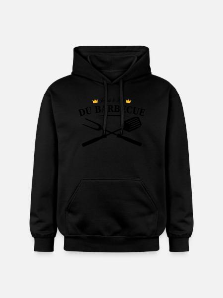 roi du barbecue - Sweat à capuche Softstyle® Gildan Unisexe - noir