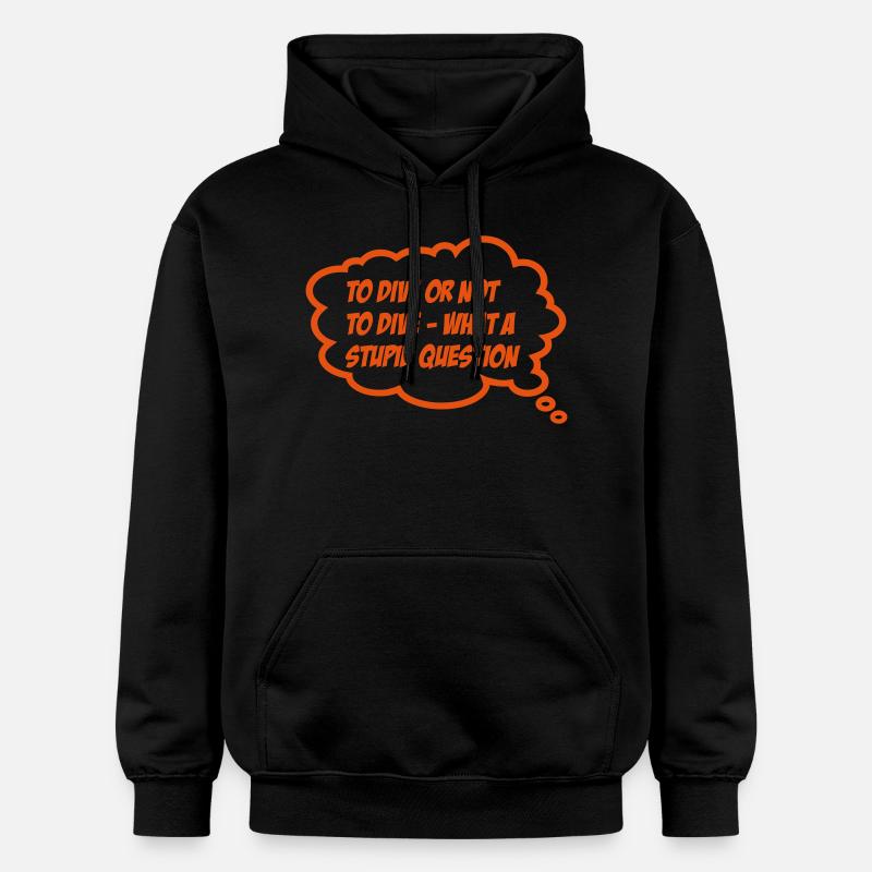 plongée - Sweat à capuche Softstyle® Gildan Unisexe - noir