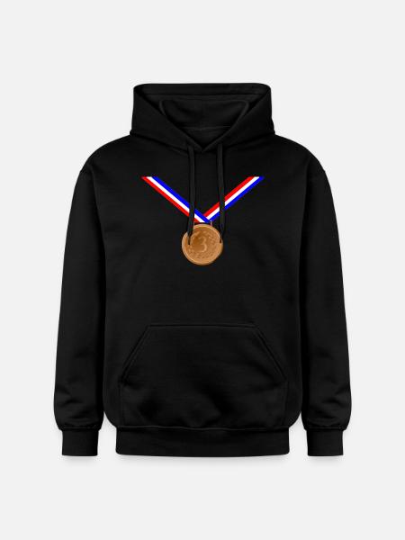 Bronze Medal 3rd - Gildan Unisex Softstyle® Midweight Hoodie - black
