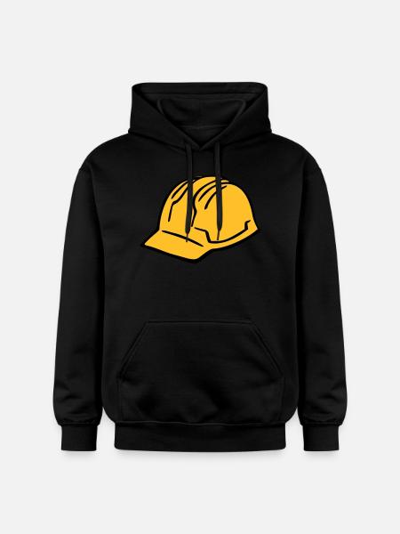 Hard hat - Gildan Unisex Softstyle® Midweight Hoodie - black