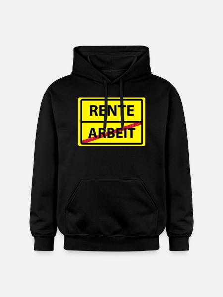arbeit rente - Gildan Unisex Softstyle® Midweight Hoodie - Schwarz