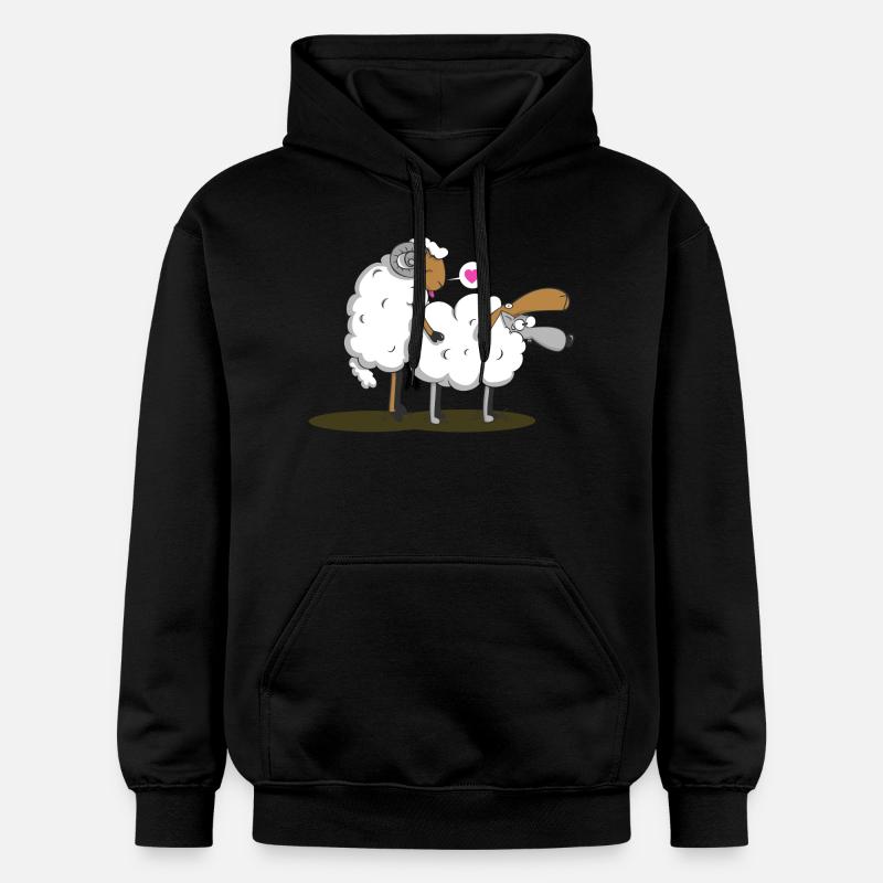 Camouflage - Sweat à capuche Softstyle® Gildan Unisexe - noir