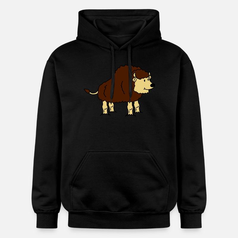 bison - Sweat à capuche Softstyle® Gildan Unisexe - noir