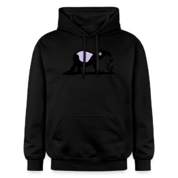 Tapir - Gildan Unisex Softstyle® Midweight Hoodie - Schwarz - Vorne - Marisol (170cm) & Nik (191cm)
