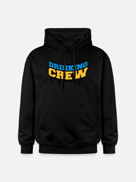 Drinking Crew Graffiti - Gildan Unisex Softstyle® Midweight Hoodie - Schwarz