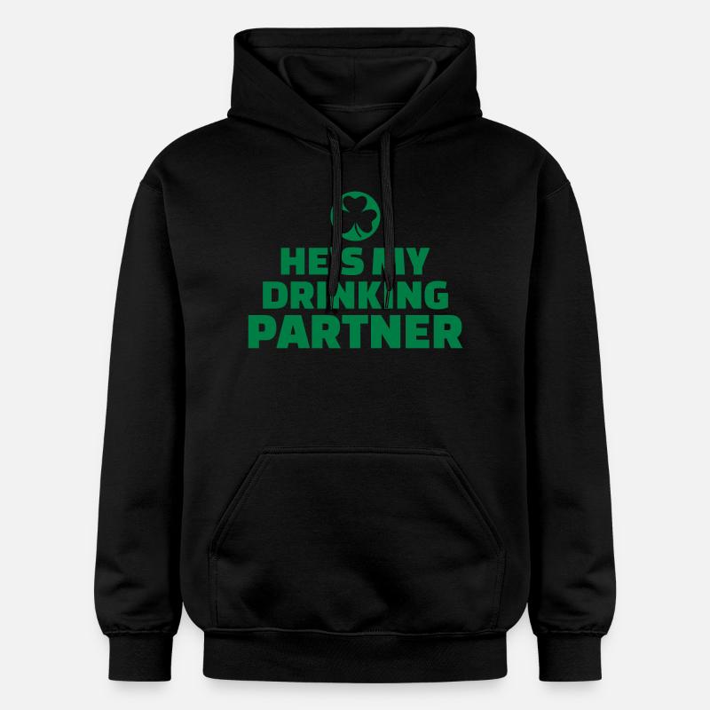 Drinking partner - Sweat à capuche Softstyle® Gildan Unisexe - noir