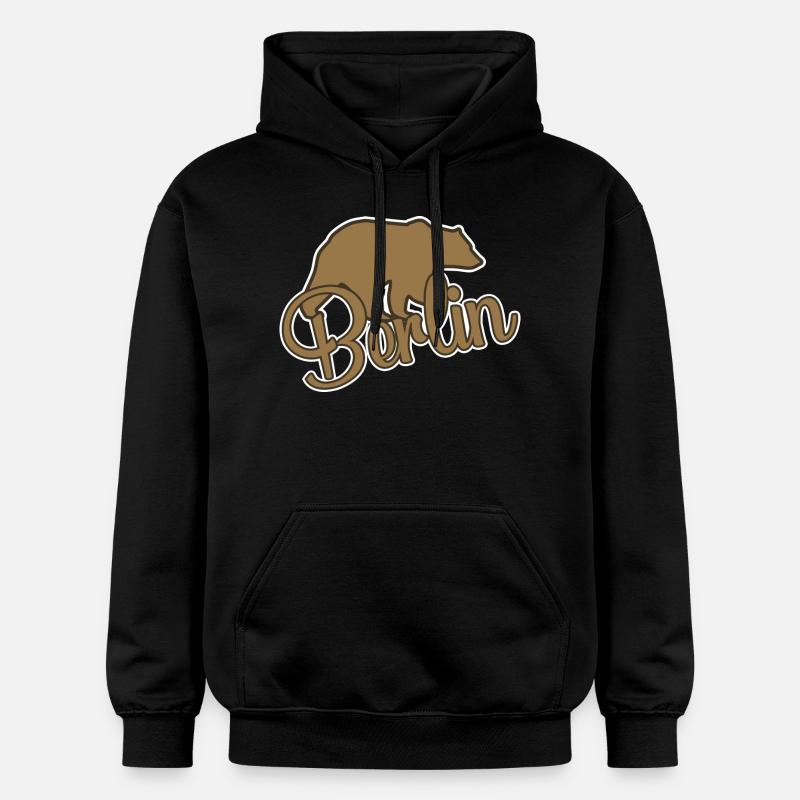 Ours Ours de Berlin - Sweat à capuche Softstyle® Gildan Unisexe - noir