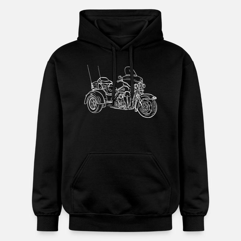 Vélo de tricycle - Sweat à capuche Softstyle® Gildan Unisexe - noir