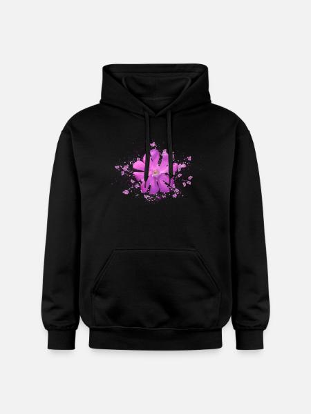 fleur rose fleur rose - Sweat à capuche Softstyle® Gildan Unisexe - noir