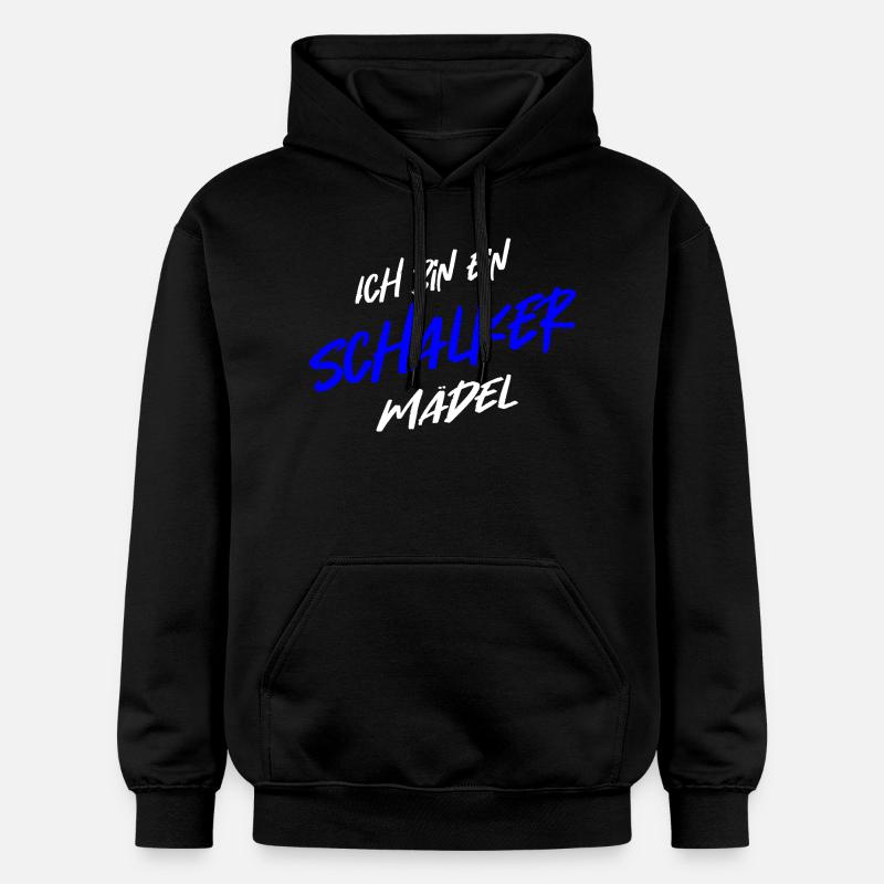 Ich bin ein Schalker Mädel - Gildan Unisex Softstyle® Midweight Hoodie - Schwarz