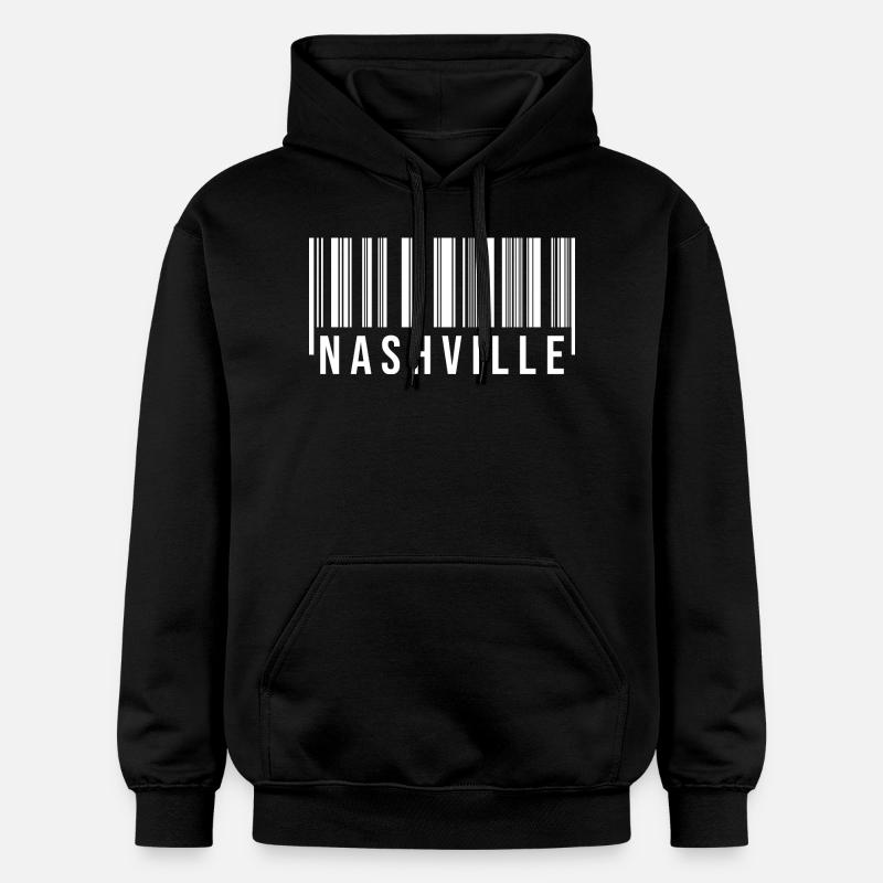 Code-barres de Nashville - Sweat à capuche Softstyle® Gildan Unisexe - noir