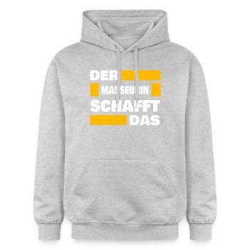 Arbeit Masseurin - Gildan Unisex Softstyle® Midweight Hoodie - Hellgrau meliert - Vorne - Liana (172cm) & Jaron (178cm)