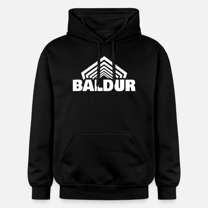 Prénom Baldur - Sweat à capuche Softstyle® Gildan Unisexe - noir