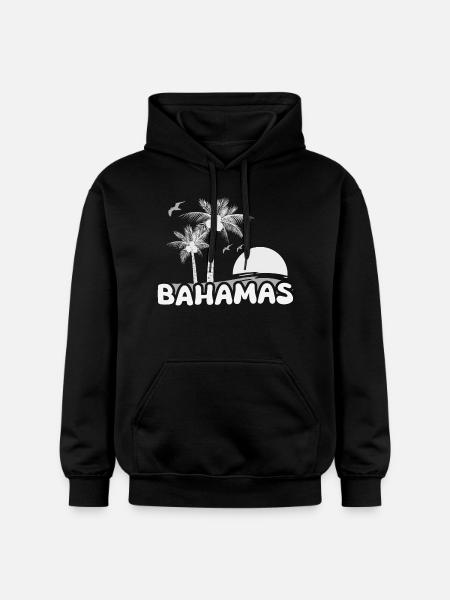 Bahamas Beach - Gildan Unisex Softstyle® Midweight Hoodie - black