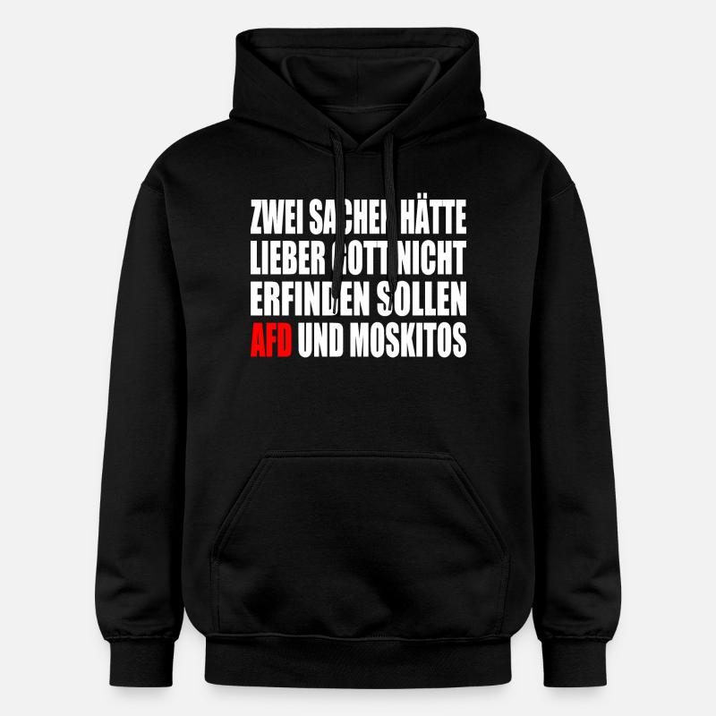 Contre la droite - Sweat à capuche Softstyle® Gildan Unisexe - noir