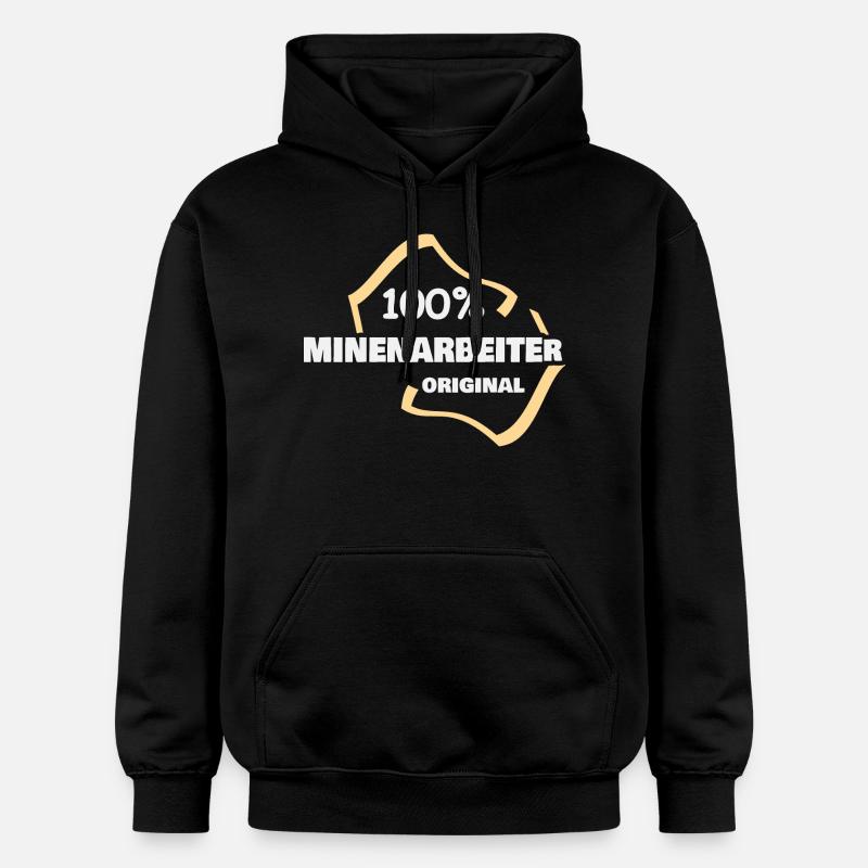 Profession : Mineur - Sweat à capuche Softstyle® Gildan Unisexe - noir