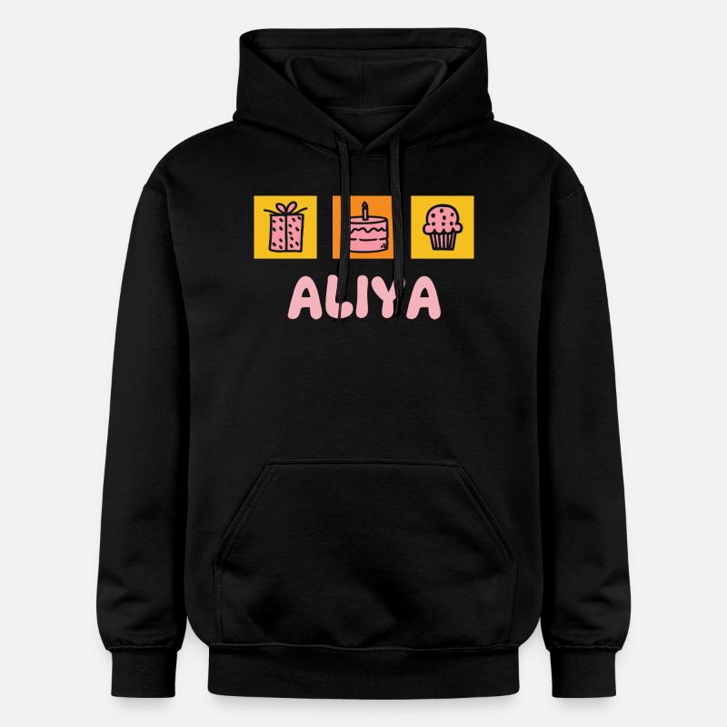 Aliya comme prénom - Sweat à capuche Softstyle® Gildan Unisexe - noir