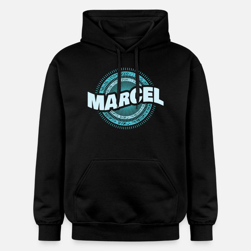 Cadeau pour Marcel - Sweat à capuche Softstyle® Gildan Unisexe - noir