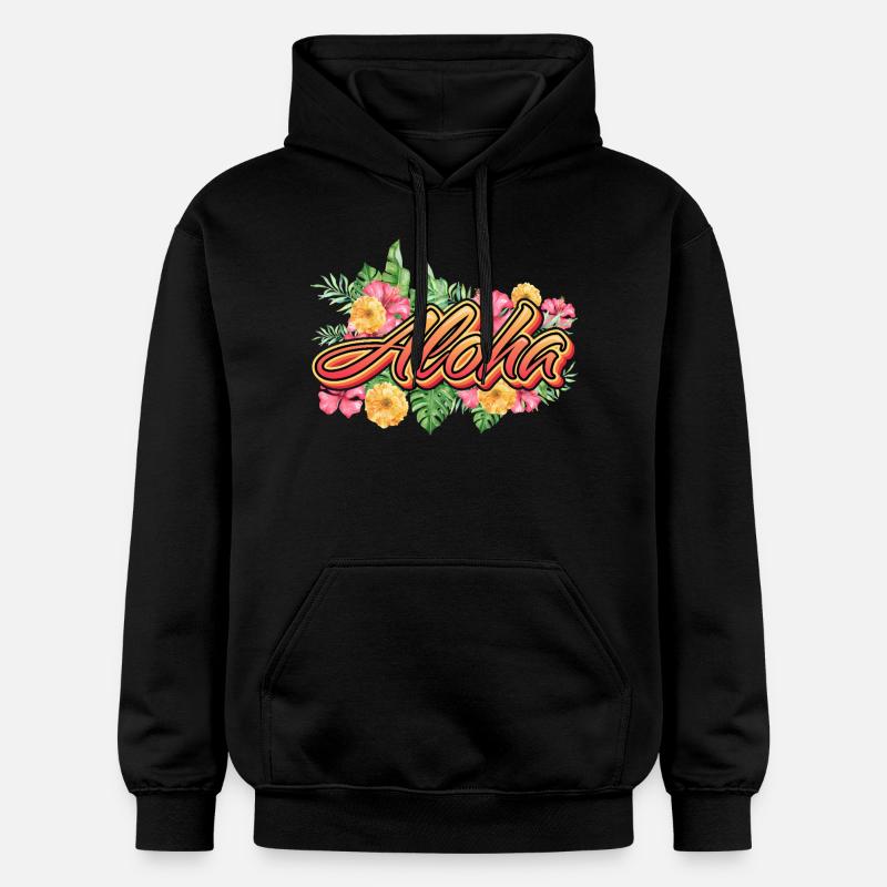 Aloha Holiday Hawaii Gift - Sweat à capuche Softstyle® Gildan Unisexe - noir