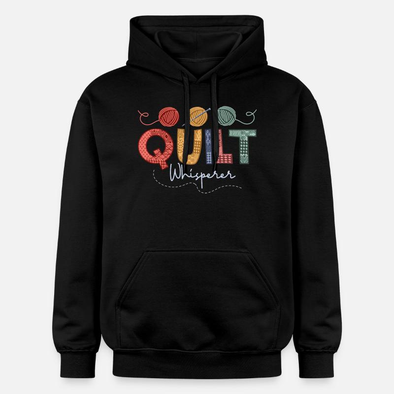 Quilt Whisperer Quilter Quilting - Sweat à capuche Softstyle® Gildan Unisexe - noir