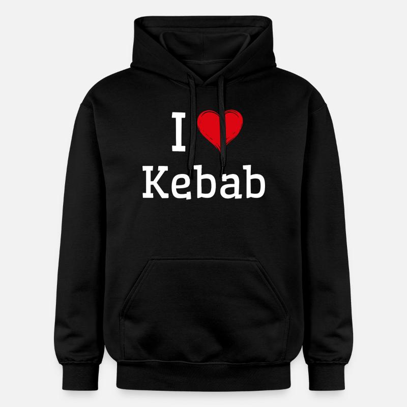 J’adore le kebab - Sweat à capuche Softstyle® Gildan Unisexe - noir