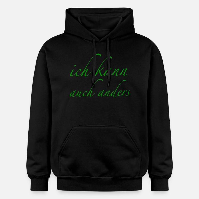 ich kann auch anders - Gildan Unisex Softstyle® Midweight Hoodie - Schwarz