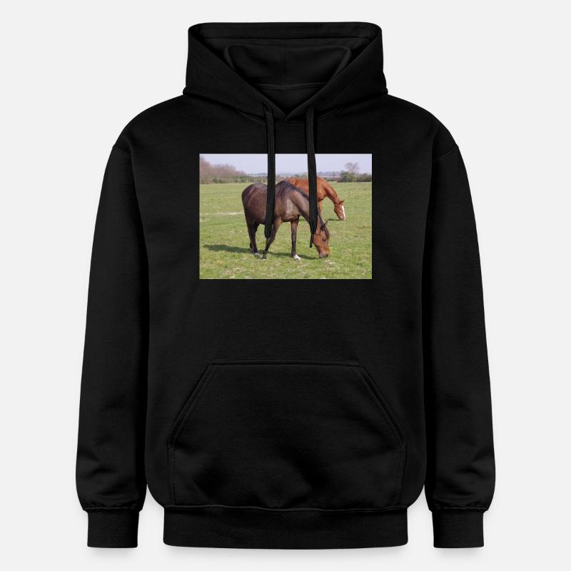 Pferde - Sweat à capuche Softstyle® Gildan Unisexe - noir