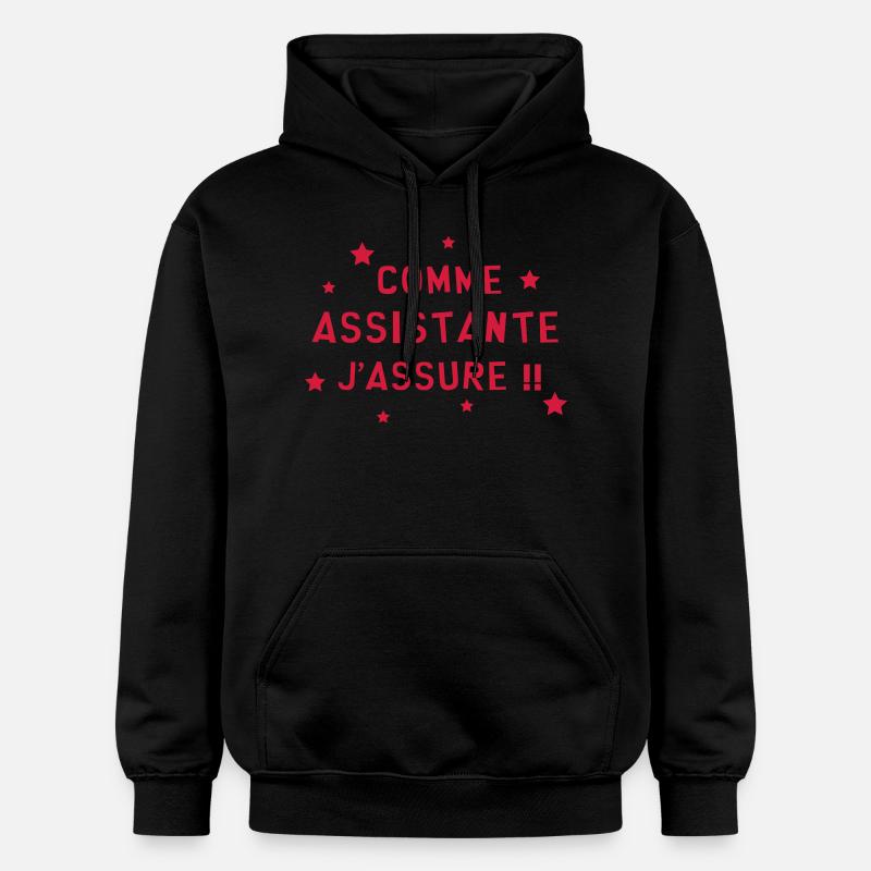 Assistant / Assistante / Adjoint / Secrétaire - Sweat à capuche Softstyle® Gildan Unisexe - noir