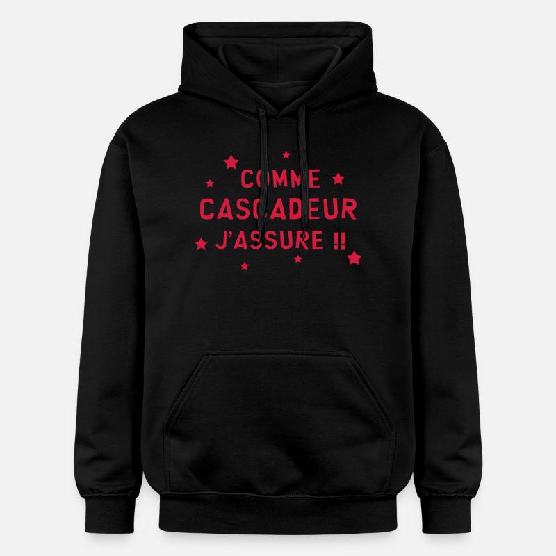Cascadeur / Cascade / Voiture / Risque / Danger - Sweat à capuche Softstyle® Gildan Unisexe - noir