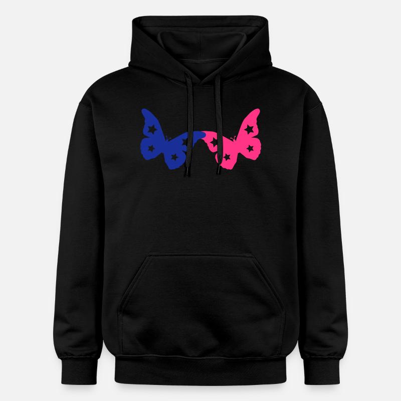 schmetterlinge_02 - Sweat à capuche Softstyle® Gildan Unisexe - noir