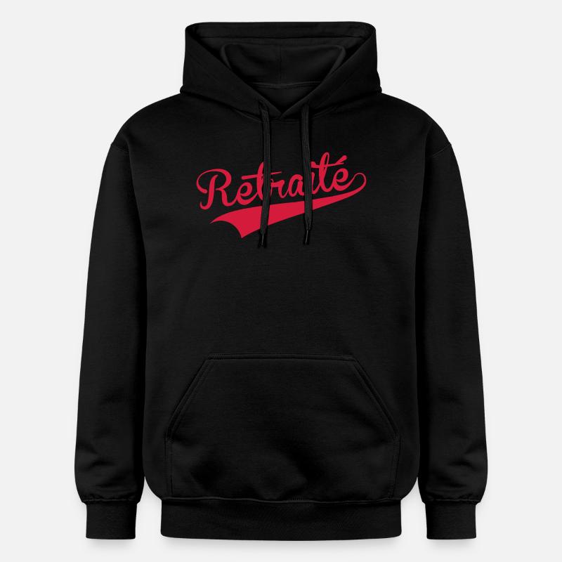 retraite / retraité / retraitée / pension - Sweat à capuche Softstyle® Gildan Unisexe - noir