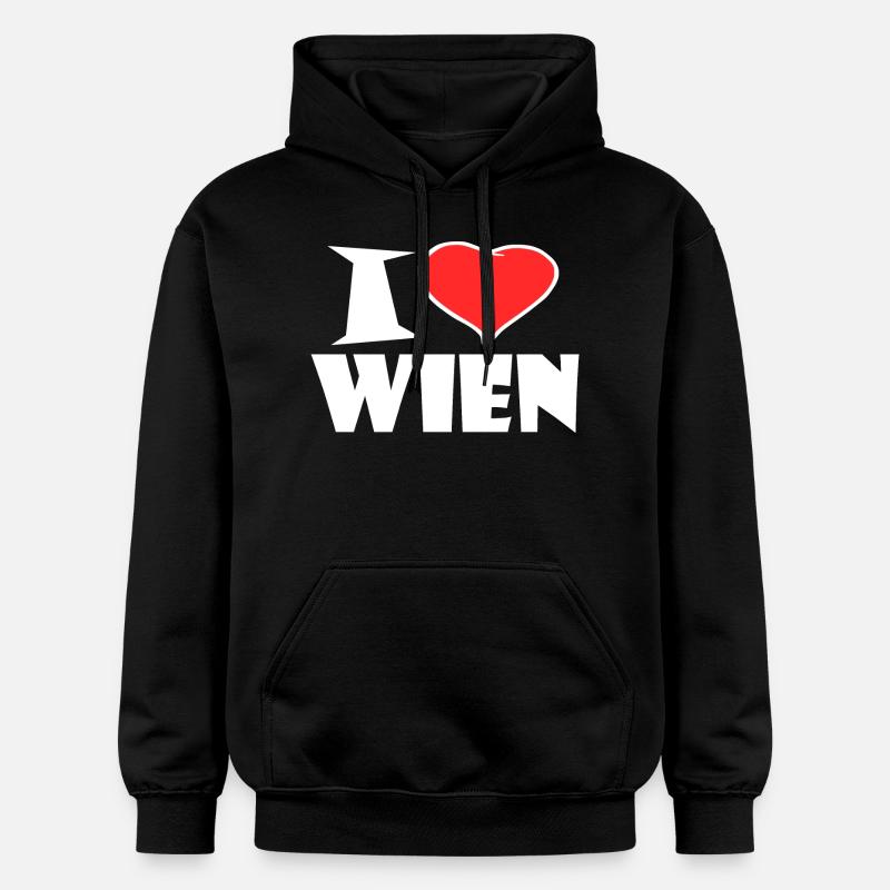 J'aime Vienne - Sweat à capuche Softstyle® Gildan Unisexe - noir