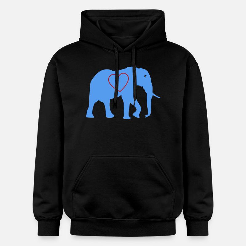 Coeur d’éléphant - Sweat à capuche Softstyle® Gildan Unisexe - noir