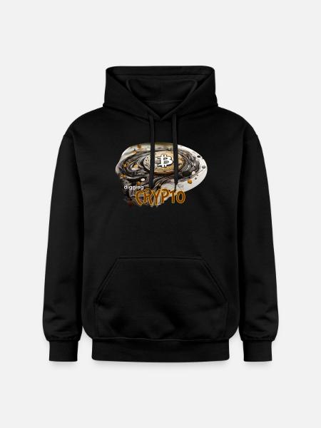 Krypto Währung, crypto digging - Gildan Unisex Softstyle® Midweight Hoodie - Schwarz