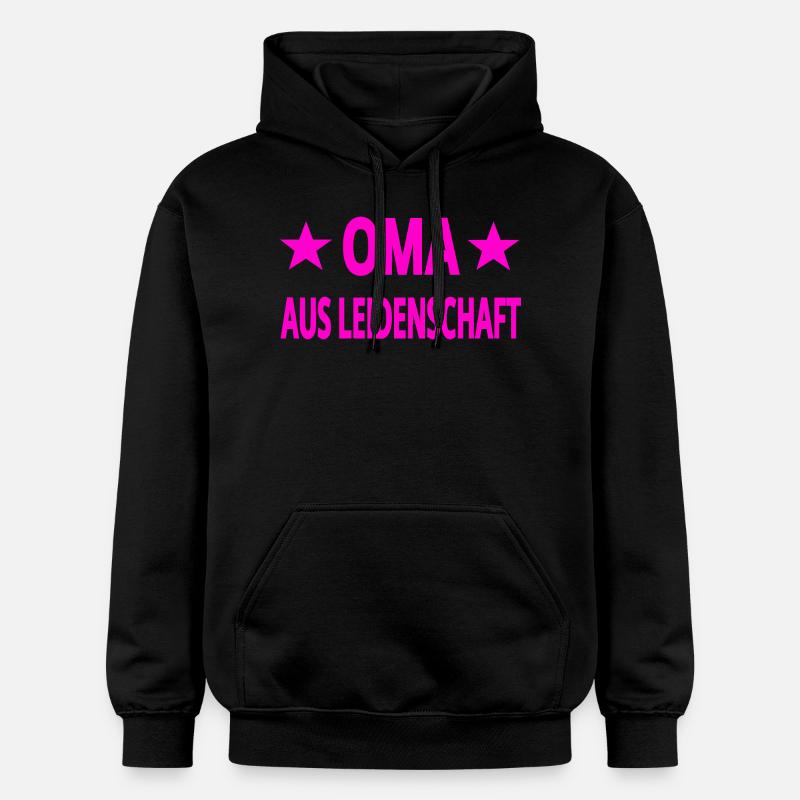 Oma - Gildan Unisex Softstyle® Midweight Hoodie - Schwarz
