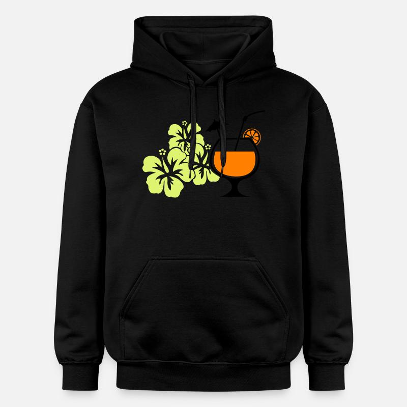 Cocktail hawaïen à l’hibiscus - Sweat à capuche Softstyle® Gildan Unisexe - noir