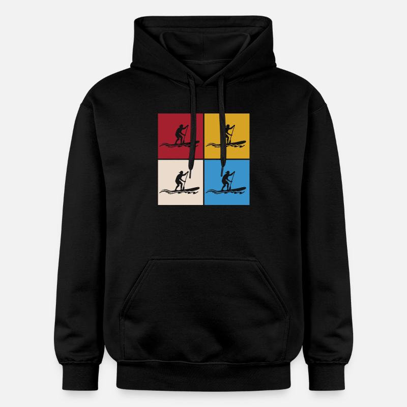 Stand Up Paddle SUP - Sweat à capuche Softstyle® Gildan Unisexe - noir